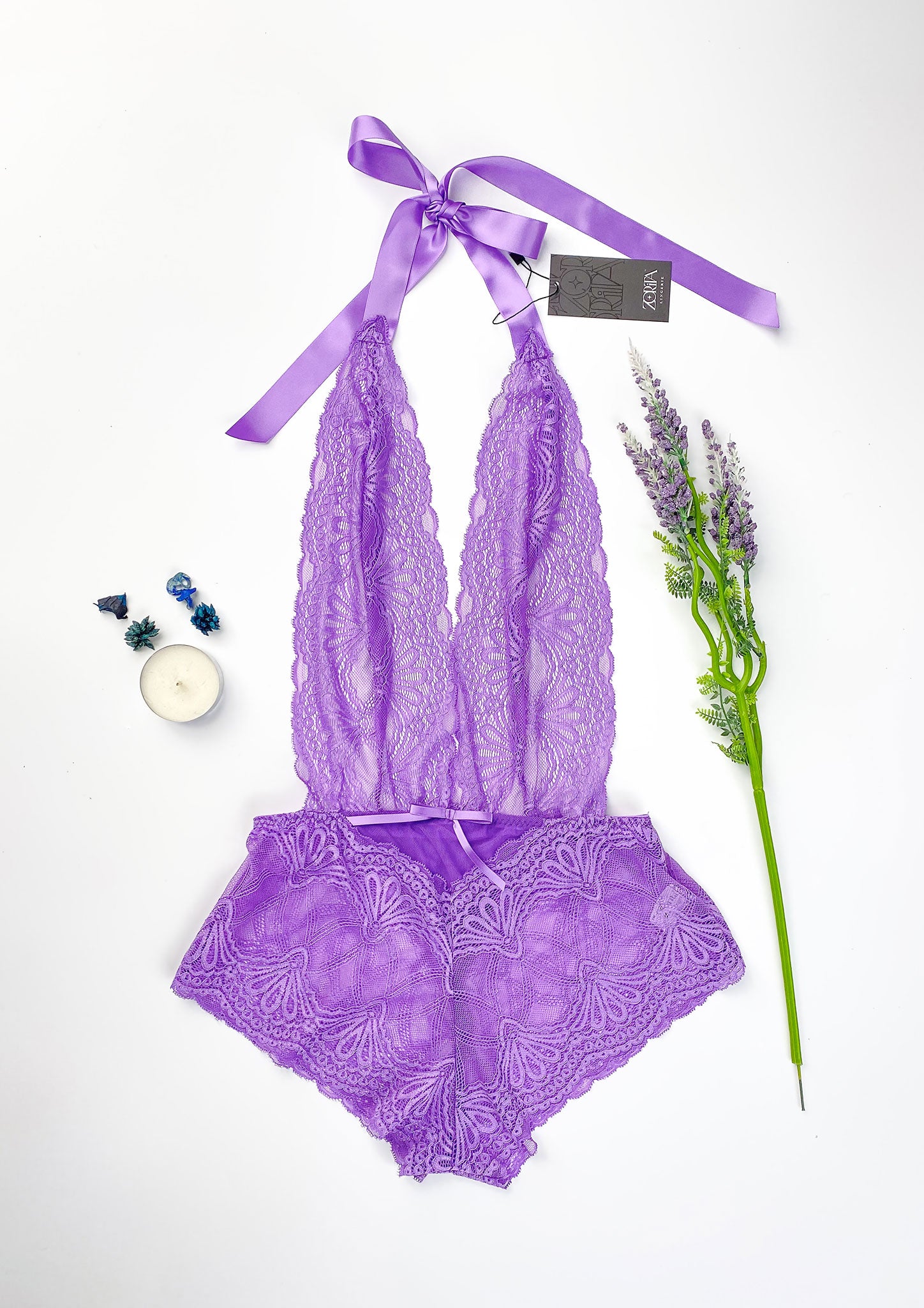 Sexy Teddy
                   | 4343-L/XL-Dark Lilac | Zorita Lingerie