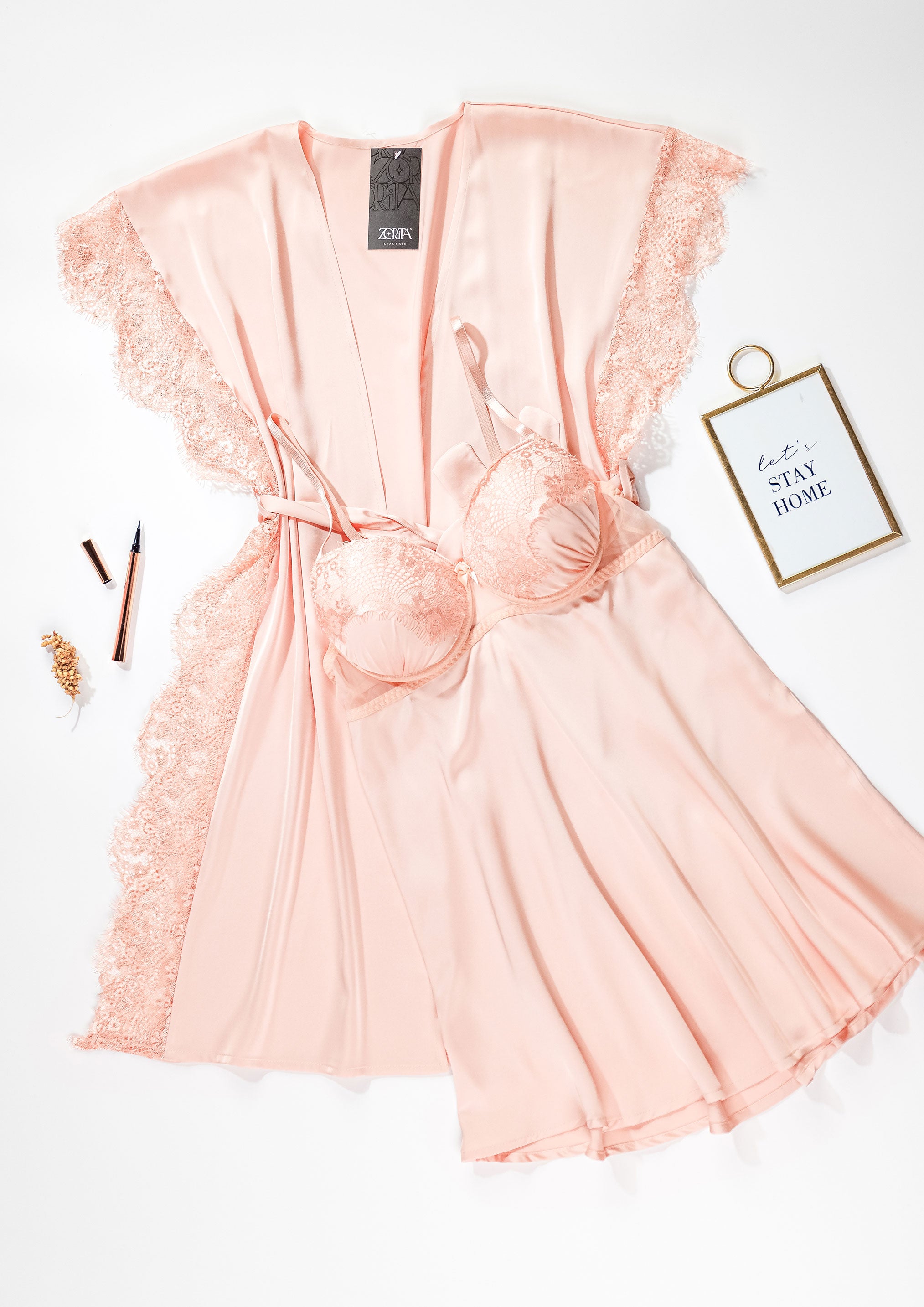 Robe Set
                   | 6103 - Peach S / M | Zorita Lingerie