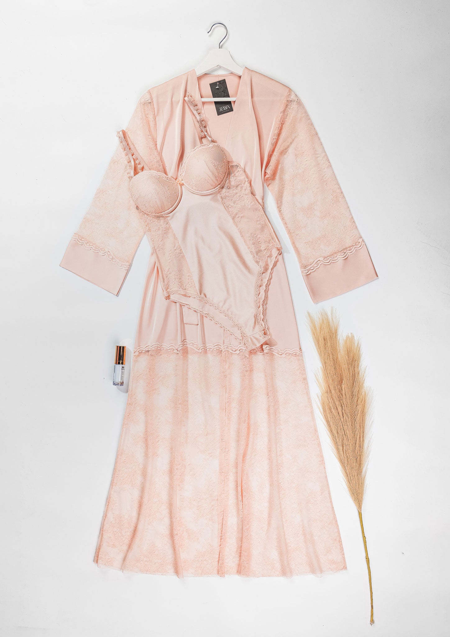 Robe Tulle Set
                   | 6125-Peach Skin L / XL | Zorita Lingerie